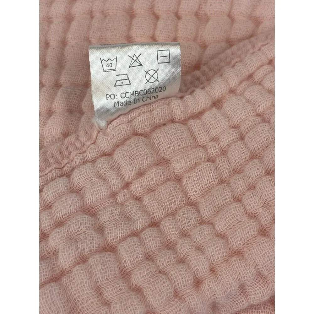 Comfy Cubs Muslin Burp Cloths Large 100% Cotton 19" x 10" Pink - Picture 3 of 5